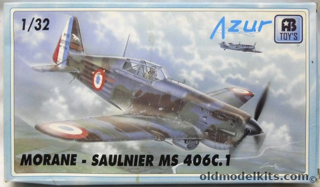 Azur 1/32 Morane-Saulnier MS-406 C.1 - (MS406C1), AB3201 plastic model kit