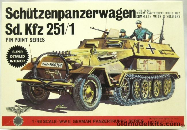 Bandai 1/48 Schutzenpanzerwagen Sd.Kfz. 251/1, 8222-300 plastic model kit