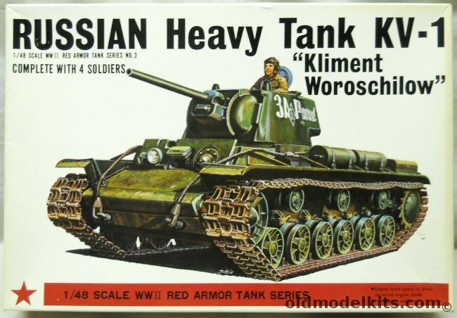Bandai 1/48 Russian Heavy Tank KV-1, 8371 plastic model kit