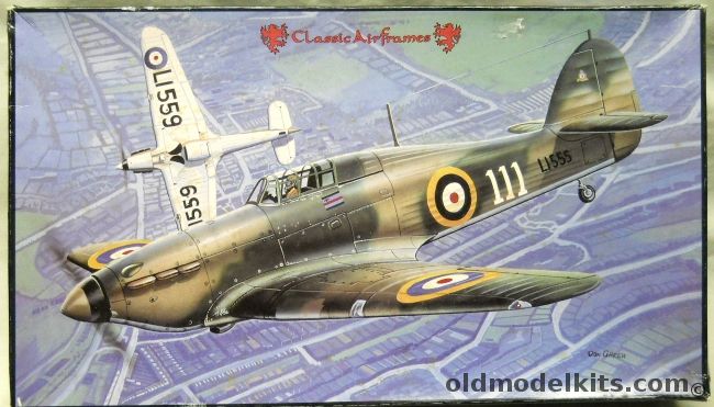 Classic Airframes 1/48 Hawker Hurricane Mk. I Fabric Wings - RAF  151 Sq Aug 1939 / 111 Sq Leader John Guillan 1938 / 56 Sq 1939 / Pilot Officer PWO Mould No.1 Sq France 1939, 460 plastic model kit