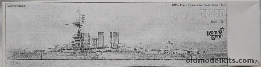 Combrig 1/700 HMS Tiger Battlecruiser 1914, 70285 plastic model kit