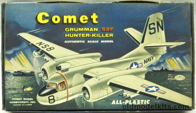 Comet 1/111 Grumman S2F Hunter Killer - ASW Aircraft - Small Scale Issue, PL26-39 plastic model kit
