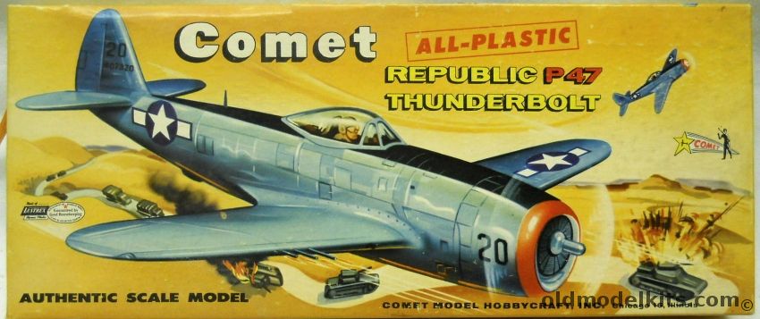 Comet 1/53 Republic P-47 Thunderbolt, PL501-69 plastic model kit