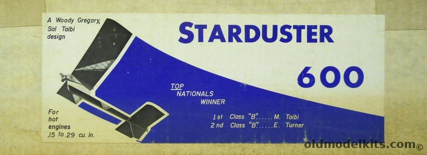 Competition Models Inc Starduster 600 - 61 Inch Wingspan Gas Powered Free Flight Model plastic model kit