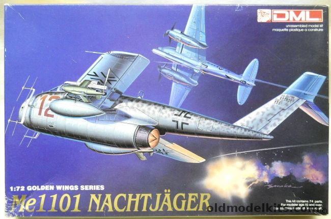 DML 1/72 Messerschmitt Me-1101 Nachtjager  - With Ruhrstahl X-4 Air-to-Air Missile - (Me1101), 5014 plastic model kit