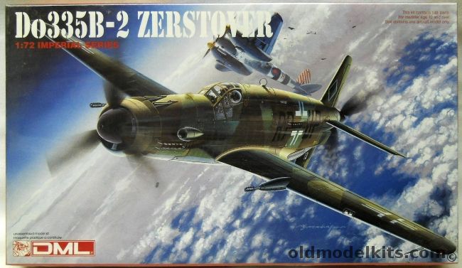 DML 1/72 Dornier Do-335 B-2 Zerstorer - Pfeil Arrow Anteater - (Do335B-2), 9006 plastic model kit