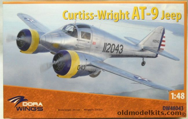 Dora Wings 1/48 Curtiss-Wright AT-9 Jeep, DW48043 plastic model kit