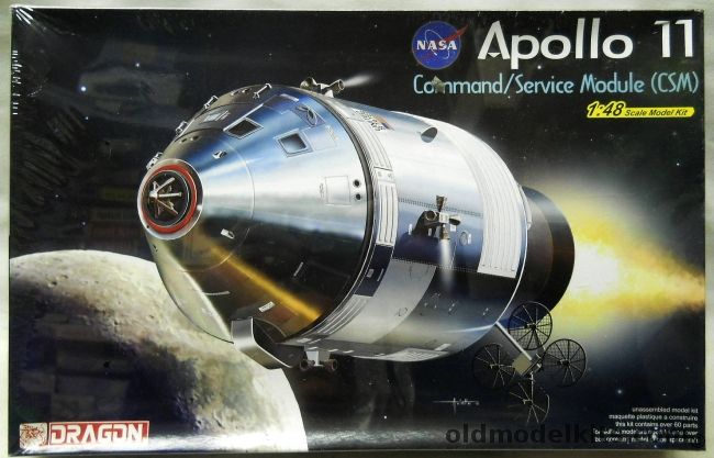 Dragon 1/48 Apollo 11 Command / Service Module CSM, 11007 plastic model kit
