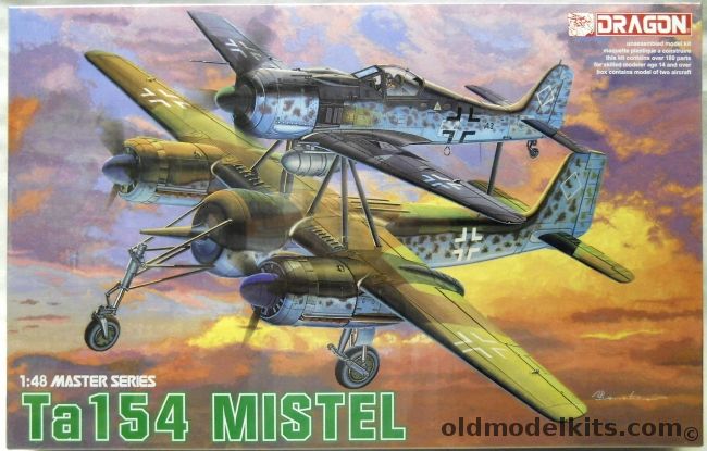 Dragon 1/48 Ta-154 Mistel, 5553 plastic model kit
