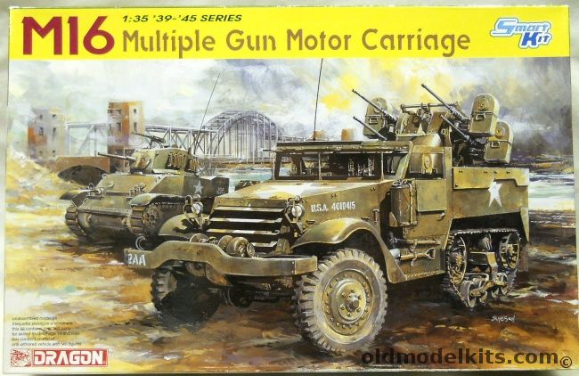 Dragon 1/35 M16 Multiple Gun Motor Carriage - Smart Kit, 6381 plastic model kit