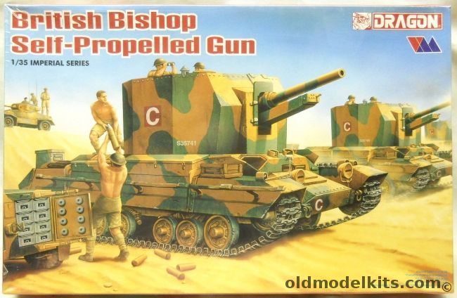 Dragon 1/35 British Bishop Self-Propelled Gun, 9025 plastic model kit