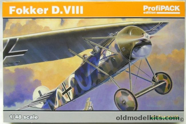 Eduard 1/48 Fokker D-VIII - With Decals For Five Different Aircraft - (D.VIII), 8085 plastic model kit