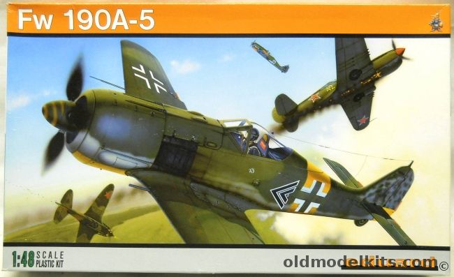 Eduard 1/48 Focke Wulf Fw-190A-5 - With Mask And Color PE Parts - (Fw190 A-5), 8174 plastic model kit