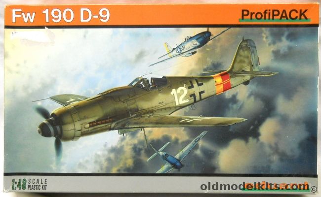 Eduard 1/48 Focke-Wulf FW-190 D-9 Profipack - (FW190D-9), 8184 plastic model kit