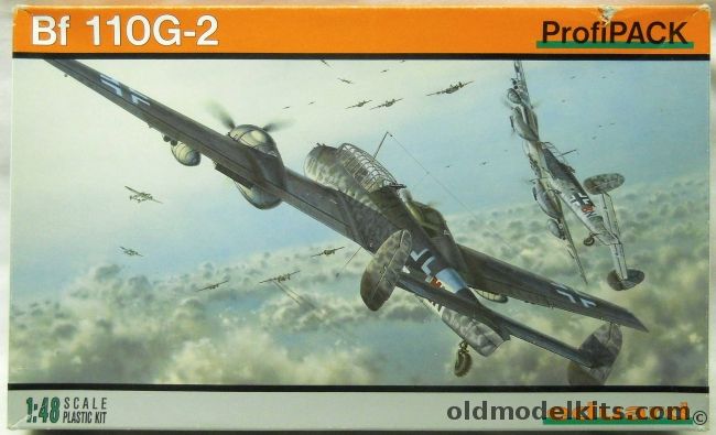 Eduard 1/48 Bf-110 G-2 Profipack - (Bf110G2), 8205 plastic model kit