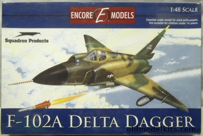 Encore 1/48 F-102A Delta Dagger - 64th FIS Vietnam 1966 / 460th FIS (Commanders Aircraft) 1962, 48001 plastic model kit