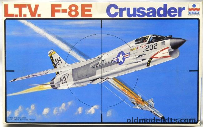 ESCI 1/48 LTV F-8E Crusader - VF-162 USS Oriskany / VMF-312 Marines / French Navy Flotille 14 F - (F8), 4011 plastic model kit