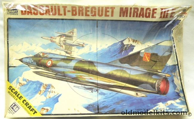 ESCI 1/48 Dassault-Breguet Mirage III E - French / Swiss / Australia RAAF / Spanish Air Force, SC4030 plastic model kit