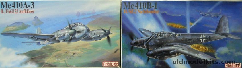 Fine Molds 1/72 Me-410A-3 II./FAG122 Aufklarer And FP14Me-410 B-1 14/KG2 Nachtbomber, FP13 plastic model kit