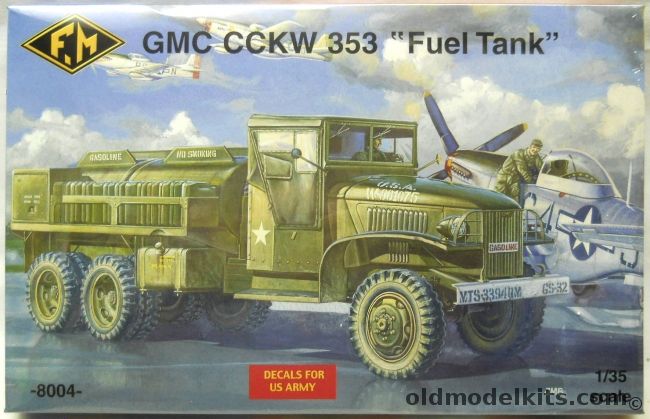 FM 1/35 GMC CCKW 353 Fuel Tank - Truck, 8004 plastic model kit