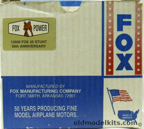 Fox Fox 35 Stunt Gas Engine With Muffler 50th Anniversary - New In Box / Never Run, 35015 plastic model kit