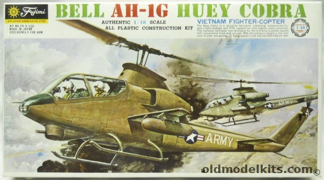 Fujimi 1/50 Bell AH-1G Huey Cobra - US Army, FH-2-129 plastic model kit