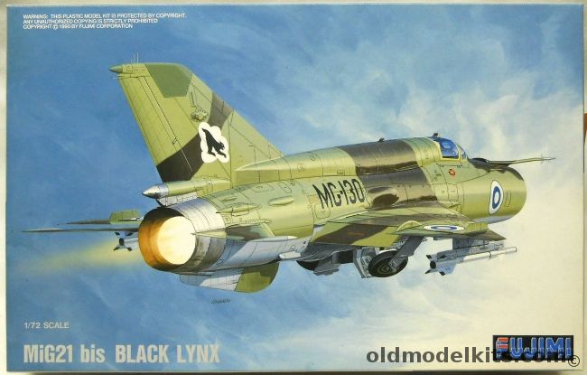Fujimi 1/72 TWO Mig-21 bis Black Lynx - Finnish Air Force / USSR Air Force, H-21 plastic model kit