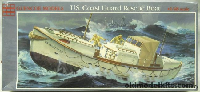 Glencoe 1/48 US Coast Guard Rescue Boat, 05301 plastic model kit