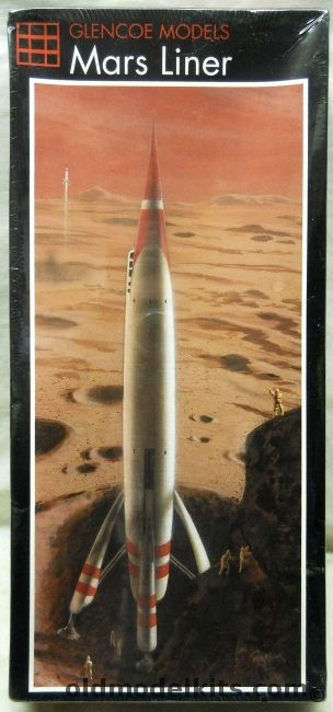 Glencoe 1/144 Mars Liner TWA Disney Moonliner Rocket to the Moon - (ex Strombecker), 05914 plastic model kit
