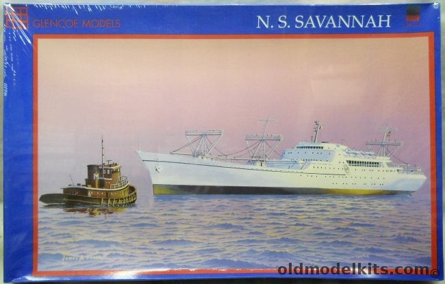 Glencoe 1/350 NS Savannah - Nuclear Powered Cargo Ship, 8302 plastic model kit