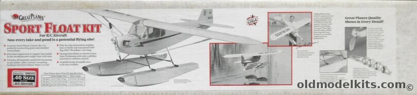 Great Planes Sport Float Kit .40 Size - 34.5 Inch Floats For Any Aircraft, GPMQ1872 plastic model kit