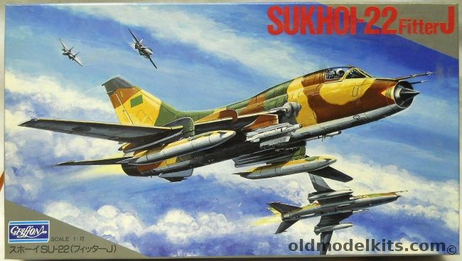Griffon 1/72 TWO  Sukhoi Su-22 Fitter J - USSR Or Libyan Aircraft Shot Down In The Gulf Of Sidra August 1981, S-01 plastic model kit