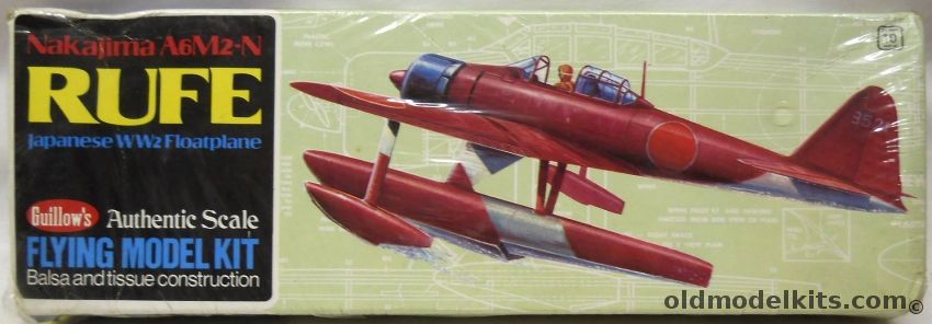 Guillows Nakajima A6M2-N Rufe - 16 Inch Wingspan Flying Balsa Wood Aircraft, 507 plastic model kit