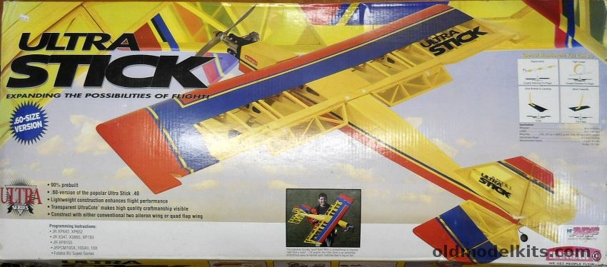 Hanger 9 Ultra Stick ARF - 66 Inch Wingspan Almost-Read-To-Fly R/C Aircraft, HAN2350 plastic model kit