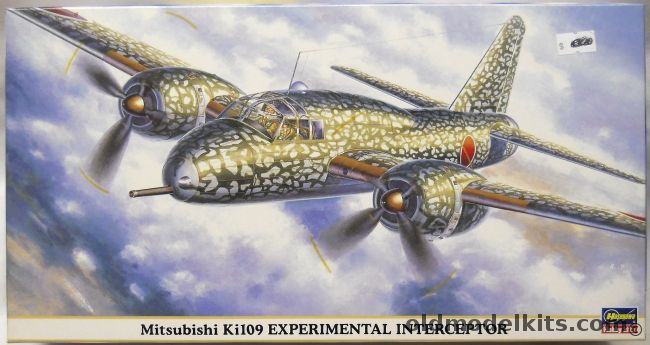 Hasegawa 1/72 Mitsubishi Ki-109 Experimental Interceptor, 00153 plastic model kit