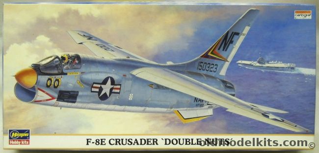 Hasegawa 1/72 F-8E Crusader Double Nuts - US Navy VF-211 / VF-53 USS Hancock, 00253 plastic model kit