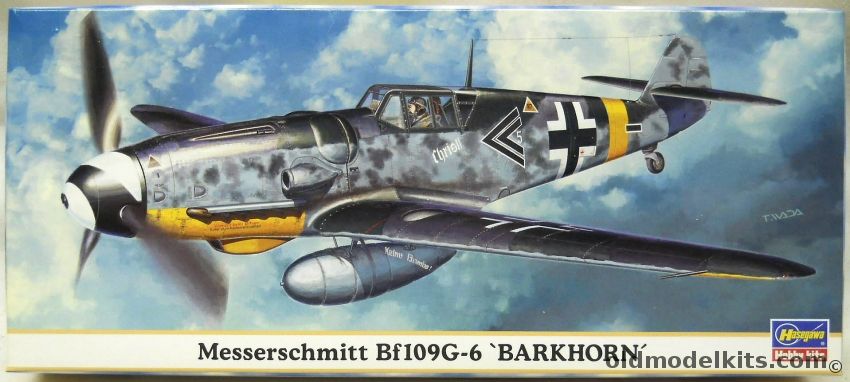 Hasegawa 1/72 Messerschmitt Bf-109 G-6 Barkhorn - JG52 Barkhorn November 1943 / JG52 Barkhorn Feb 1944 - (Bf109G-6), 00278 plastic model kit