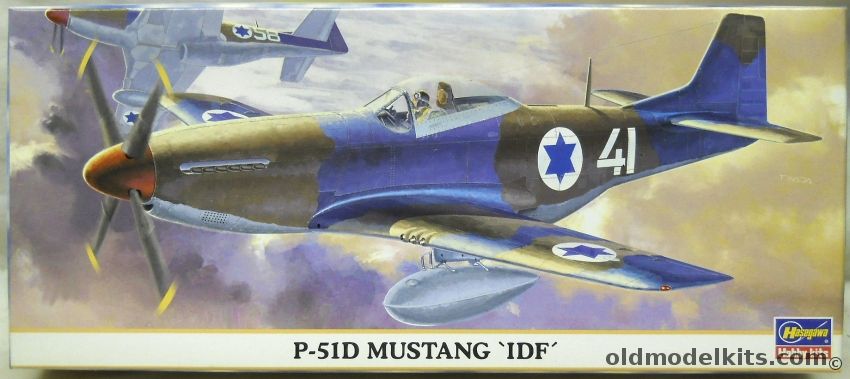 Hasegawa 1/72 P-51B Mustang IDF - 'Flying Wing' Squadron Israeli Air Force / 'Scorpion' Squadron Israeli Air Force, 00617 plastic model kit