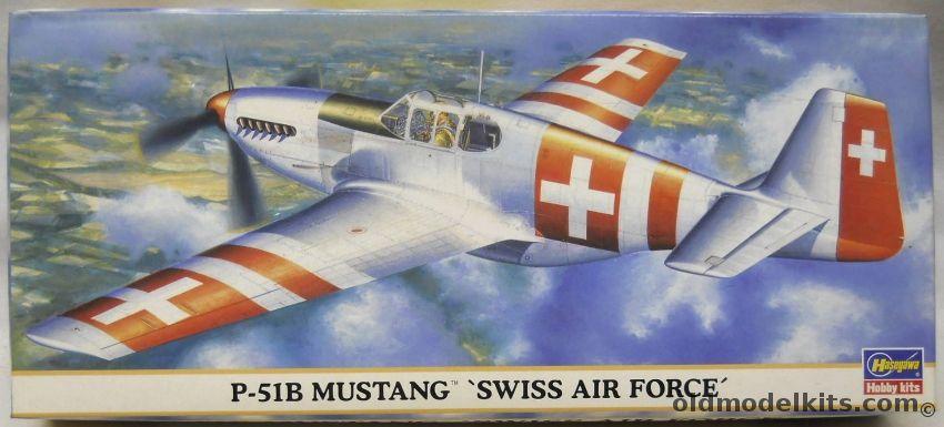 Hasegawa 1/72 P-51B Mustang Swiss Air Force, 00685 plastic model kit