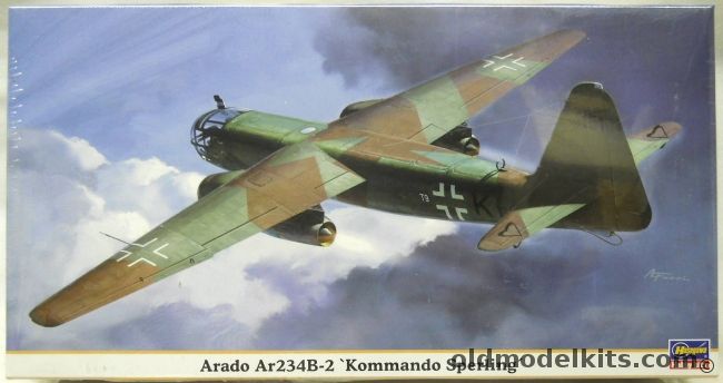 Hasegawa 1/48 Arado Ar-234 B-2 Kommando Sperling - (Ar234B2), 09669 plastic model kit