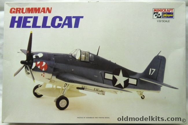 Hasegawa 1/32 Grumman Hellcat F6F-3/5 - F6F-3 or F6F-5 - (F6F), 1081 plastic model kit