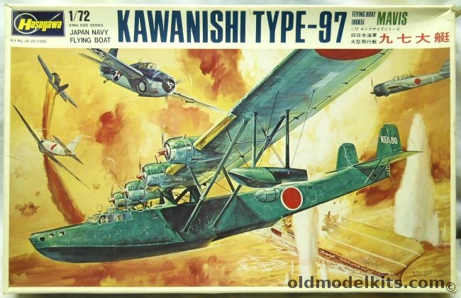 Hasegawa 1/72 Kawanishi Type-97 Mavis - Flying Boat, JS26-1000 plastic model kit