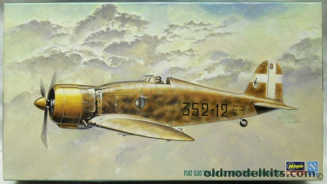 Hasegawa 1/48 Fiat G-50 Italian Air Force Regia Aeronautica - With Decals For Three Different Aircraft, SP139 plastic model kit