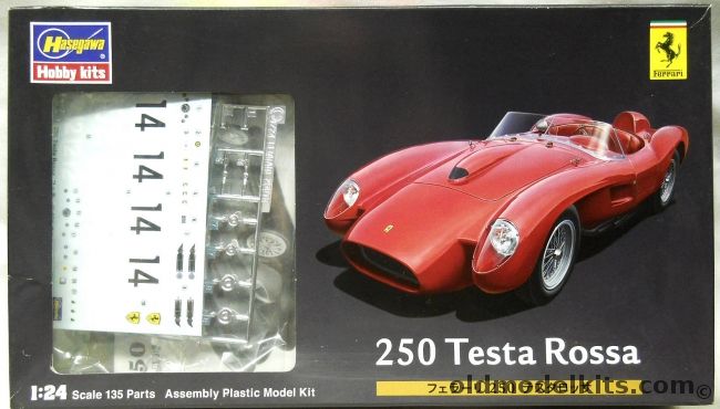 Hasegawa 1/24 Ferarri 250 Testa Rossa, HC-19 plastic model kit