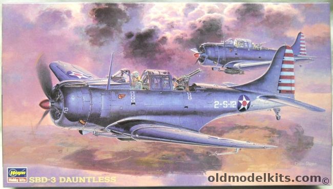 Hasegawa 1/48 Douglas SBD-3 Dauntless -  US Navy VS-2 / VS-5 / VS-41, JT19 plastic model kit