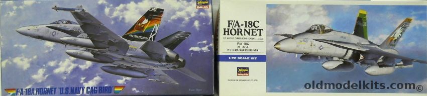 Hasegawa 1/72 F/A-18A Hornet US Navy CAG Bird And F/A-18C Hornet (Kit Number D24 / 00438), SP29 plastic model kit