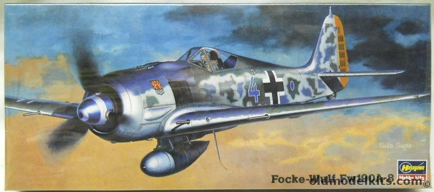 Hasegawa 1/72 Focke-Wulf FW-190 A-8 - Lt. Rudi Linz Staffelkapitain 12/JG5 Early 1945 Norway / III/JG301 Late 1944 Stendal Germany, AP3 plastic model kit
