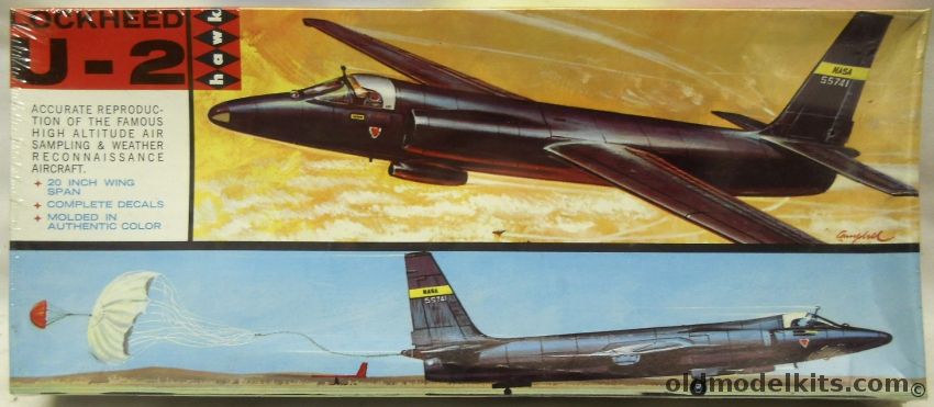 Hawk 1/48 Lockheed U-2 Spyplane, 209 plastic model kit