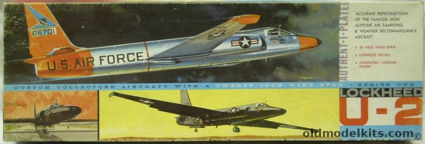 Hawk 1/48 Chrome Plated Lockheed U-2 - Authenti-Plate, 300-300 plastic model kit