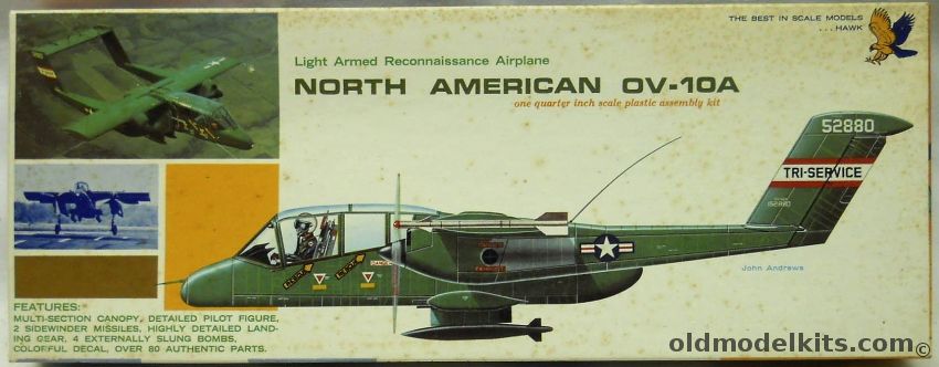 Hawk 1/48 North American OV-10A Bronco, 561-100 plastic model kit